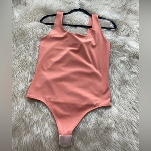 Express Coral Body Contour Bodysuit Medium